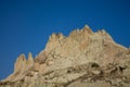 Cappadokia rock towers and cave houses Royalty Free Stock Photo